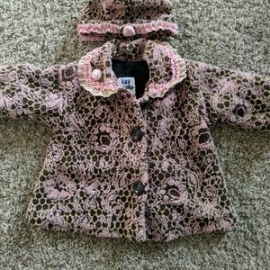 Corky & Co 12 month coat and hat